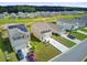 A modern two-story home featuring a well-manicured lawn and long driveway at 494 Pender Woods Dr, Summerville, SC 29486