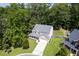 Charming two-story home with a well-manicured lawn and lush trees creating a private, peaceful setting at 5105 Parrum Ct, Summerville, SC 29485