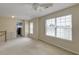Bedroom with carpet, a ceiling fan, neutral walls, and access to other rooms at 5105 Parrum Ct, Summerville, SC 29485