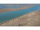 An aerial view showing a network of waterways at 520 E Huron Ave, Folly Beach, SC 29439