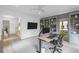 Bright office featuring custom built-ins, modern lighting, and open doorway at 578 Island Walk East, Mount Pleasant, SC 29464