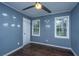 Bedroom with hardwood floors and two windows at 610 Old Golf Rd, Summerville, SC 29483