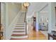 Spacious foyer with hardwood floors, staircase, and elegant trim details at 750 Navigators Run, Mount Pleasant, SC 29464