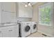 Bright laundry room features side by side washer and dryer, a window, and sink with storage at 750 Navigators Run, Mount Pleasant, SC 29464