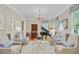 Formal living room featuring a grand piano, elegant seating, and natural light at 750 Navigators Run, Mount Pleasant, SC 29464