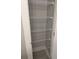 White closet with metal shelving at 7763 Park Gate Dr, North Charleston, SC 29418