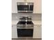 Stainless steel kitchen appliances including an oven and a microwave at 7763 Park Gate Dr, North Charleston, SC 29418
