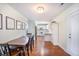Charming dining area showcasing hardwood floors, stylish decor, and an inviting atmosphere at 105 Lovette Ct, Goose Creek, SC 29445