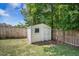 Backyard with a shed for extra storage at 105 Lovette Ct, Goose Creek, SC 29445