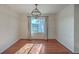 Well-lit dining area overlooking a scenic outdoor view through a window at 1158 Village Creek Ln # 4, Mount Pleasant, SC 29464