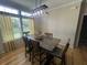 Sun-drenched dining room featuring a sleek table set and abundant natural light at 1173 Penny Creek Dr, Ruffin, SC 29475