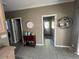 Kitchen view features neutral walls, light wood cabinets, and views of other rooms at 1173 Penny Creek Dr, Ruffin, SC 29475