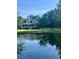 Beautiful home overlooking a tranquil pond, framed by lush trees and open green space at 1173 Penny Creek Dr, Ruffin, SC 29475