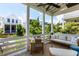 Relaxing outdoor living space featuring comfortable seating on a covered porch at 1466 Mizzen Aly, Johns Island, SC 29455
