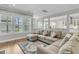 Cozy living room with a large sectional sofa, decorative pillows, area rug, and natural light streaming in through the windows at 1601 Bourne Xing, Mount Pleasant, SC 29466