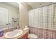 Bathroom featuring vanity, cabinets, a sink, toilet and a shower tub at 1723 Brittlebush Ln, Johns Island, SC 29455