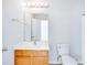 Standard bathroom including a vanity with a sink, toilet, and a mirror at 282 Swallowtail Ln, Goose Creek, SC 29445
