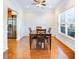 Formal dining room with hardwood floors and natural light at 282 Swallowtail Ln, Goose Creek, SC 29445