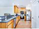 Well-equipped kitchen featuring stainless steel appliances and ample countertop space at 282 Swallowtail Ln, Goose Creek, SC 29445