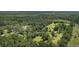 Aerial view of a home surrounded by green fields and forests under a blue sky at 326 Turner Ln, Round O, SC 29474
