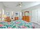 Spacious bedroom boasts ample natural light, ensuite bathroom, and wood-look flooring at 326 Turner Ln, Round O, SC 29474