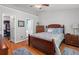 Spacious main bedroom features hardwood floors, ensuite bathroom, and walk-in closet at 3312 Telford Ct, Summerville, SC 29485