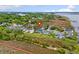 Aerial view of a home and neighborhood surrounded by lush greenery and waterfront views, perfect for nature lovers at 4636 Ashley View Ln, North Charleston, SC 29405