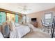 Bedroom with natural lighting, a ceiling fan, and a TV at 4636 Ashley View Ln, North Charleston, SC 29405