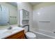 Bathroom with a toilet, vanity and bathtub with shower at 6280 Rolling Fork Rd # 302, North Charleston, SC 29406