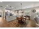 Eat-in kitchen with stainless steel appliances, hardwood floors and a table and chairs at 658 Yellow Leaf Ln, Summerville, SC 29486
