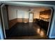 Eat-in kitchen boasts dark tile floors and recessed lighting at 8334 Witsell St, North Charleston, SC 29406