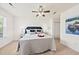 Bedroom featuring a neutral color palette, ceiling fan, and soft carpet flooring at 105 Brockman Way, Goose Creek, SC 29445