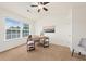 Bright office space featuring a ceiling fan and a large window providing natural light at 105 Brockman Way, Goose Creek, SC 29445