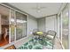 Relaxing screened porch with comfortable seating and view of the backyard at 105 Brockman Way, Goose Creek, SC 29445