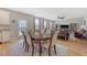 Inviting dining area adjacent to the kitchen, with seating for six and outdoor access at 109 Cypress Plantation Rd, Moncks Corner, SC 29461