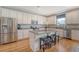 Modern kitchen with stainless steel appliances, granite counters, and kitchen island at 109 Cypress Plantation Rd, Moncks Corner, SC 29461