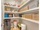 Walk-in pantry with custom shelving, perfect for organized storage at 109 Cypress Plantation Rd, Moncks Corner, SC 29461