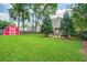 The home includes a big backyard with a lush lawn, storage shed and ample space at 110 Bayberry Run, Summerville, SC 29485