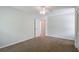 This carpeted bedroom features a ceiling fan and ensuite access at 110 Bayberry Run, Summerville, SC 29485