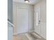 Bright entryway with decorative front door, coat closet and tile flooring at 110 Bayberry Run, Summerville, SC 29485