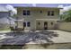 An outdoor patio boasts a table set and open layout at 112 Lewisfield Dr, North Charleston, SC 29418