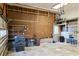 Interior shot of garage space with shelves, tools, and ample storage for vehicles at 116 Marshside Dr, Summerville, SC 29485