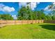 Fenced backyard with a well-manicured green lawn at 119 Lucca Dr, Summerville, SC 29486