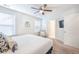 This is a bedroom with neutral walls, a ceiling fan, and carpeted floors at 1242 Schirmer St, Mount Pleasant, SC 29464