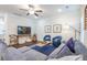 Inviting living room with hardwood floors, stylish sofa, and a comfortable seating arrangement at 1242 Schirmer St, Mount Pleasant, SC 29464
