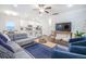 Open-concept living area blending the kitchen, dining, and living spaces for seamless flow at 1242 Schirmer St, Mount Pleasant, SC 29464
