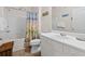 Bathroom with vanity, mirror, toilet and bathtub/shower combination at 1300 Park West Blvd # 106, Mount Pleasant, SC 29466