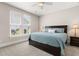Calm and inviting main bedroom with soft lighting, a plush bed, and neutral decor at 132 Clear Bend Ln, Summerville, SC 29486