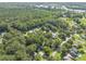 Overhead view of property in a tree-covered residential area, with a river nearby at 1337 Old Fort Rd, Moncks Corner, SC 29461