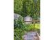 A garden shed is viewed from the garden area with raised beds and walking paths at 1350 Water Edge Dr, Charleston, SC 29492